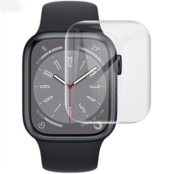 IMAK 2kpl / sarja Apple Watch Series 8/7 45mm Hydrogel Film III kaareva pinta läpinäkyvä TPU-kalvo Scratch näytönsuoja