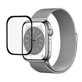 RURIHAI Apple Watch Series 7/8 41mm Scratch näytönsuoja Hiilikuitu karkaistu lasi näytönsuoja Kevyt ohut HD kellon näytönsuoja