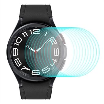 ENKAY HAT Prince 10 KPL kellokalvo Samsung Galaxy Watch6 Classic 43mm, 0,2mm 9H Oleofobinen korkea alumiinipiilasi näytönsuoja