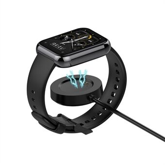Kannettava Smart Watch laturi Magneettinen lataustelakka 1 metrin USB-kaapelilla Realme Watch 2/2 Pro
