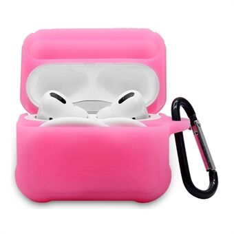 For Apple AirPods Pro 3-in-1 Silicone Protective Case + Ear-Hook + Anti-Lost Carabiner Protection Set