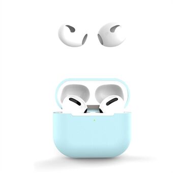 Apple AirPods 3:lle kannettavalle suojakuorelle kuulokkeet, pehmeä silikonisuoja ja korvatulpat