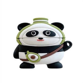 Apple AirPods Pro putoamista estävä suojakotelo Söpö sarjakuva Panda pehmeä silikoni Bluetooth-kuulokkeiden suojus
