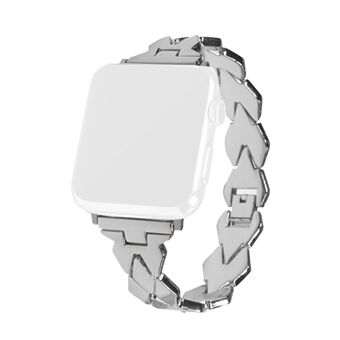 XINCUCO Rhombus ruostumattomasta Steel rannehihna Apple Watch -sarjaan 5 4 44mm / sarja 3 2 1 42mm