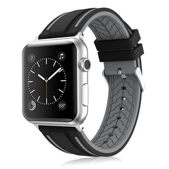 Kontrastivärinen silikonikellonauha Apple Watch Series 4 40mm / Series 3/2/1 38mm