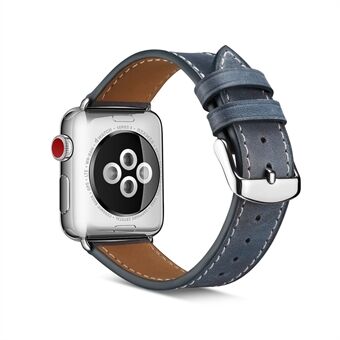 Yläkerroksen naudannahkainen nahkaranneke Apple Watch -sarjalle 5 4 40 mm, sarja 3/2/1 38 mm