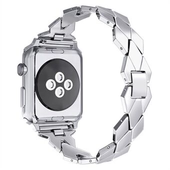 Rhombus muotoinen sinkkiseoksesta valmistettu kelloranneke Apple Watch -sarjalle 5 4 40 mm, sarja 3/2/1 38 mm