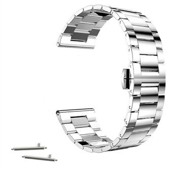 20 mm: n ylellinen kolmen helmen ruostumattomasta Steel hihna perhoslukolla Huawei Watch 2: lle
