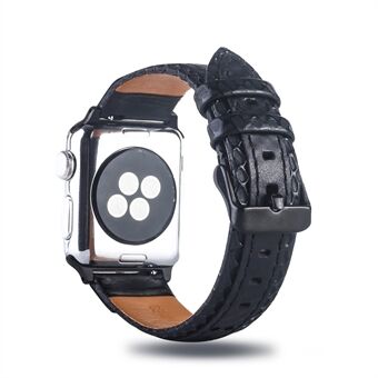 Yläkerroksen naudannahkainen nahkaranneke hihna Apple Watch -sarjaan 5 4 44mm / Sarja 3 2 1 42mm