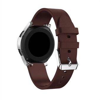 22 mm kuvioitu aitoa nahkaa oleva kellohihna Samsung Galaxy Watch 46 mm:lle