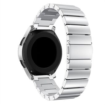 22mm ruostumattomasta Steel rannehihna perhosoljella Samsung Galaxy Watch 46mm - hopea
