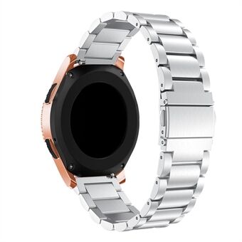 20 mm: n ruostumattomasta Steel ketjun rannehihna Samsung Galaxy Watch 42 mm: lle - hopea