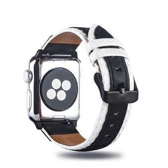 Yläkerroksen naudannahkainen nahkaranneke Apple Watch -sarjalle 5 4 40 mm, sarja 3/2/1 38 mm