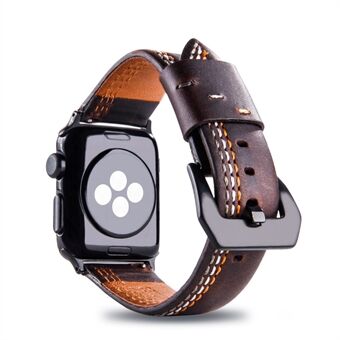 Lehmännahka aitoa nahkaa sisältävä kellonahkainen lisävaruste Apple Watch -sarjaan 5 4 40 mm / sarja 3 2 1 38 mm