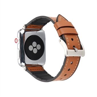 Nahkapäällysteisen pehmeän TPU-rannehihnan vaihto Apple Watch Series 4 44mm / Series 3 2 1 42mm: lle