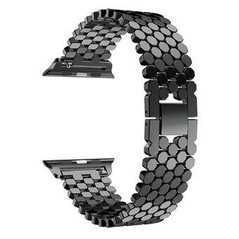 XINCUCO D-Button-solki ruostumattomasta Steel kala-asteikon muotoinen ranneke Apple Watch -sarjalle 5 4 40 mm / sarja 3 2 1 38 mm