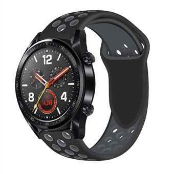 Kaksivärinen pehmeä silikonikellohihna Huawei Watch GT: lle