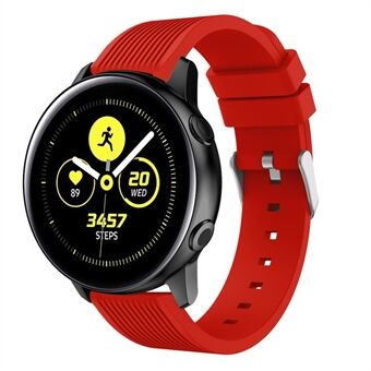 Stripe Texture pehmeä silikonikelloranneke Samsung Galaxy Watch Active SM-R500: lle