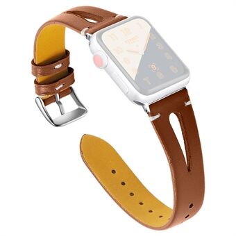Ontto aitoa nahkaa oleva ranneke Apple Watch -sarjalle 5 4 40 mm, sarja 3/2/1 38 mm