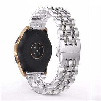 20 mm ruostumattomasta Steel valmistettu kellon ranneke perhossoljella Samsung Galaxy Watch 42 mm