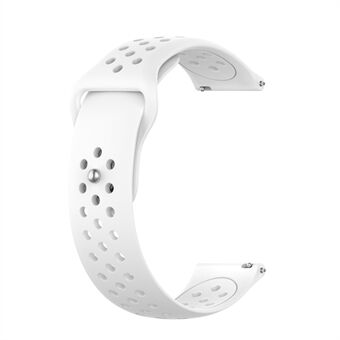 20mm hengittävät reiät silikoni rannekorun rannehihnan vaihto Samsung Galaxy Watch 42mm SM-R810