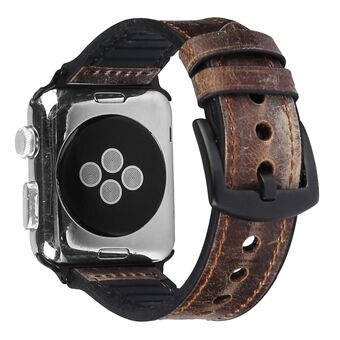 PU-nahka + silikoni- Smart rannekorun korvaushihna Apple Watch -sarjaan 4/5 40mm / sarja 3/2/1 38mm