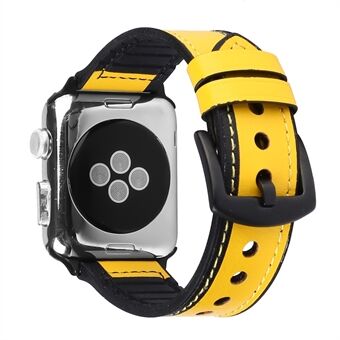 PU-nahka + silikoni- Smart ranneke Apple Watch -sarjalle 4/5/6 / Watch SE 44mm / Series 3/2/1 42mm