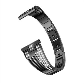 22 mm: n sektorin muotoinen timanttimetalliranneke Samsung Galaxy Watch 46mm / Gear S3: lle