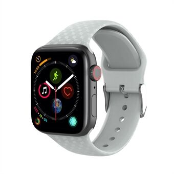 3D-timanttikuvion silikonikellohihna Apple Watch Series 6 SE 5 4 44mm / -sarjaan 3 2 1 42mm - Harmaa