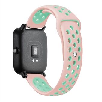 20 mm: n kaksivärinen pehmeä silikonikelloranneke Huami Amazfit Smart Watch Youth Edition Lite -puhelimeen