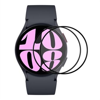 ENKAY HAT Prince 2kpl Samsung Galaxy Watch6 40mm kellon näytönsuoja 0,2mm silkkitulostus korkea alumiinipii lasikalvo