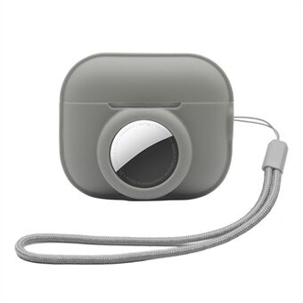 Silikonikotelo Apple AirPods Pro 2:lle ja Apple AirTagille, 2-in-1 putoamaton kuulokepaikannussuoja hihnalla
