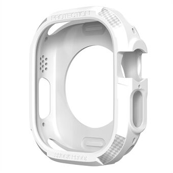 Apple Watch Ultra 49 mm:n hiilikuiturakenteen TPU-kellokotelolle, pehmuste, vahvistetut kulmat iskunkestävä suojapuskurin rungon suojus