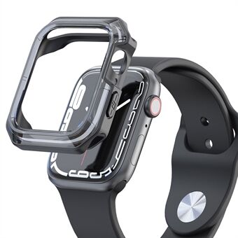 Apple Watch SE / Series Smart 40mm pudotuksenkestävä Scratch läpinäkyvä kaksivärinen pehmeä TPU-älykellokotelo