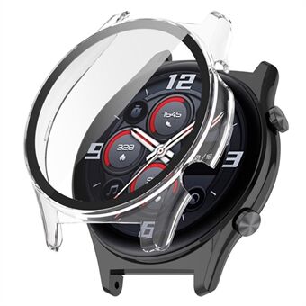 For Honor Watch GS3 46 mm:n kova PC-pudotusta estävä kellokotelo, jossa karkaistu lasi näytönsuoja