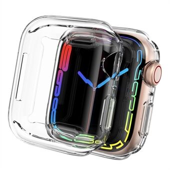 AHASTYLE WA05 2KPL Apple Watch Series 7/8 45mm suojaava iskunkestävä kotelo HD kirkas joustava TPU kellon kehyksen kansi