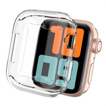 AHASTYLE WA05 2PCS Apple Watch SE (2022) 44mm / SE 44mm / Sarja 4 / 5 / 6 44mm HD läpinäkyvä TPU Smart Watch -kehyksen suojakotelo