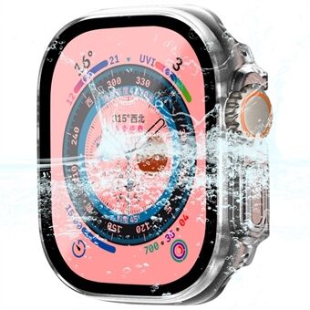 ENKAY HAT- Prince Apple Watch Ultra 49mm vedenpitävälle kotelolle karkaistu lasi Näytönsuoja Kova PC Täyssuoja kellon suojus