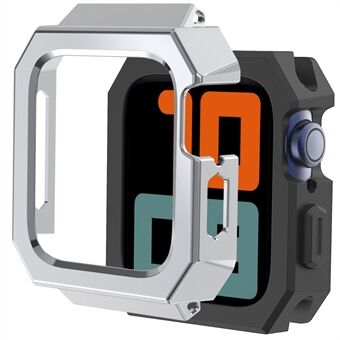 AHASTYLE WA15 kova kotelo Apple Watch Series 6 / 5 / 4 / SE (2022) / SE 44 mm, kestävä ruostumattomasta Steel valmistettu kellokotelon suojakuori