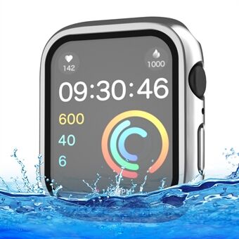 IP68 vedenpitävä kellokotelo Apple Watch Series 7/8 41mm , karkaistu lasi näytönsuoja PC kellon suojus