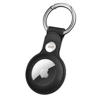 ESR aitoa nahkaa avaimenperän suojakuori Apple AirTagille - musta
