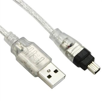 USB-uros ja Firewire IEEE 1394 4-nastainen uros iLink-sovittimen Johdinkaapeli Sony DCR-TRV75E DV:lle (FW-037)