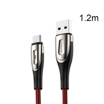 JOYROOM Sharp Series nailonpunottu Type-C USB Data Sync -latauskaapeli 1,2 m Samsung Huawei Xiaomille