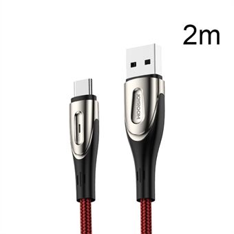 JOYROOM Sharp -sarjan nailonpunottu Type-C USB Data Sync -latauskaapeli 2 m Samsung Huawei Xiaomille