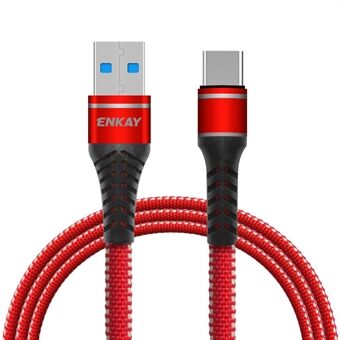 ENKAY ENK-CB107 Luminous Type C USB 3.0 3A Super Charger Data Wire 1 m Quick