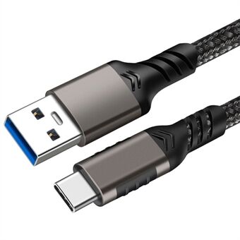 0,5 m USB 3.2 10 Gbps kaapeli USB Type-C -johtoon SSD-kiintolevyn liitäntäjohto 3A 60W QC 3.0 Pikalataus