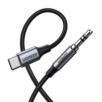 UGREEN USB C - 3,5 mm Audio Aux -kaapeli Tyyppi C - 3,5 mm Kuulokkeiden urosliitäntäpistoke adapteri auton apustereojohto