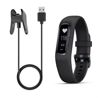Garmin Vivosmart 4 1 m korvaava USB Data Sync -latauskaapeli latausklipsipidikkeellä