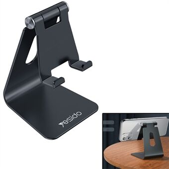 YESIDO C96 alumiiniseoksesta valmistettu Anit-Skid Mini Desktop Stand Universal matkapuhelimelle ja 8-tuumaiselle tabletille