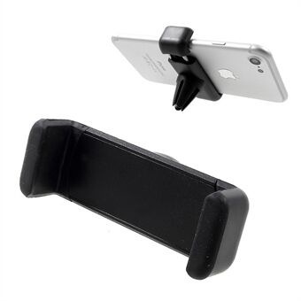 Kannettava auton tuuletusaukkoteline iPhonelle Samsung LG jne, Leveys: Stand - Musta